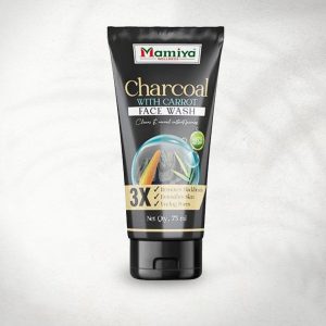 Mamiya Charcoal with Carrot Facewash – 75ml